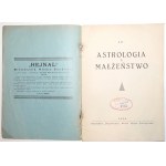 Wójcicka M., ASTROLOGIA A MAŁŻEŃSTWO, Wisła 1938