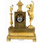Francja, XIX w., Zegar kominkowy w stylu klasycyzującym, 2 poł. XIX w.