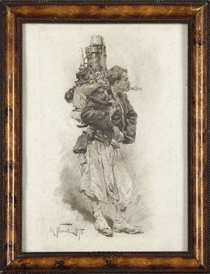 Alfonse-Marie-Adolphe de Neuville (1835-1885), Żuaw podczas kampanii, 1875