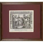 rys. Luigi Agricola (1758/9-1821), ryt. Francesco Cecchini (XVIII/XIX w.), Włochy,, Wrzucenie Józefa do studni, wg obrazu Rafaela Santi (1483-1520)