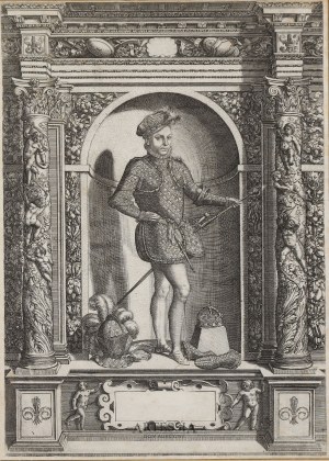 rys. Giovanni Battista Fontana (1541-1587), ryt. Dominicus Custos (ok.1560-1615), Karol IX król Francji (1550-1574)