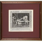 rys. Luigi Agricola (1758/9-1821), ryt. Alessandro Mochetti (1760-1812), Włochy,, Jakub przychodzi do Izaaka po błogosławieństwo, wg obrazu Rafaela Santi (1483-1520)