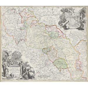 Johann Baptist Homann (1664-1724), Mapa Śląska (Superioris et Inferioris Ducatus Silesia…), Norymberga, po 1712 r.