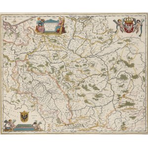 Willem Janszoon Blaeu (1571-1638), Joan Blaeu (1598-1673) - wyd., Mapa Polski i Śląska (Polonia Regnum et Silesia Ducatus…), 1662-72