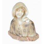 Giuseppe Bessi (1857-1922), Popiersie młodej kobiety w czepcu, ok. 1900
