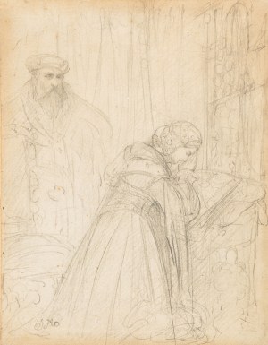 Jan Matejko (1838 Kraków – 1893 tamże), Zygmunt Stary i Barbara Zapolya ?, ok. 1860 r.