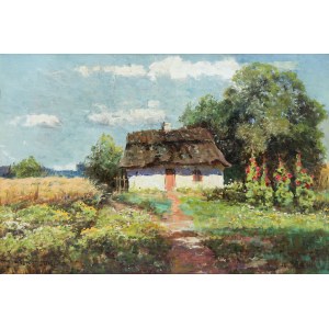 Wiktor Korecki (1890 Kamieniec Podolski - 1980 Milanówek k. Warszawy), Malwy w ogrodzie