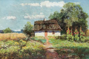 Wiktor Korecki (1890 Kamieniec Podolski - 1980 Milanówek k. Warszawy), Malwy w ogrodzie