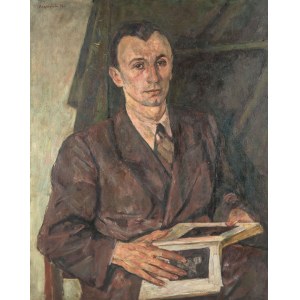 Czesław Rzepiński (1905 Strusowa k. Trembowli - 1995 Kraków), Portret Tadeusza Kwiatkowskiego, 1943 r.