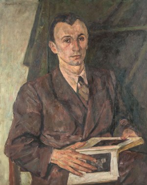 Czesław Rzepiński (1905 Strusowa k. Trembowli - 1995 Kraków), Portret Tadeusza Kwiatkowskiego, 1943 r.