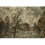 Włodzimierz Zakrzewski (1916 Petersburg - 1992 Warszawa), Plac Zamkowy przed odbudową Zamku Królewskiego, 1969 r.
