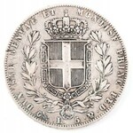 5 LIRÓW, Sardynia, Karol Albert, 1844