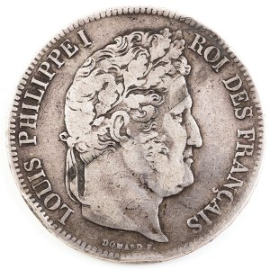 5 FRANKÓW, Francja, Ludwik Filip, 1838 K, Bordeaux