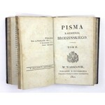 BRODZINSKI Kazimierz - Pisma. T. 1-2 (w 1 wol.). Warszawa 1821. Nakł. N. Glücksberga. 16d, s. [4], 227; [4], 223, [7]...
