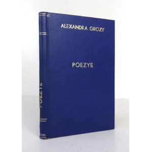 GROZA Alexander [Karol] - Poezye. T. 1. Wilno 1843. Drukiem Józefa Zawadzkiego. 16d, s. 161, [2]...