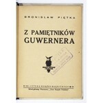 PIĘTKA B. - Z pamiętników guwernera. Okła. ilustr. N. Karmazyńskiej.