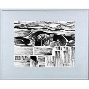 BARTOS SARO, Graphic Landscape 004, 2018, 26 x 34 cm