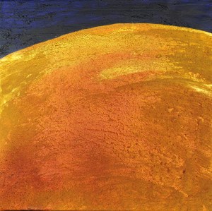 BARTOS SARO, Horizon Gold, 2021, 50x50 cm