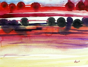 BARTOS SARO, Mirage Watercolor 04 F, 2021, 32 x 42 cm