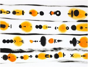 ROBERT VANECKE, Pseudologia Fantastica Yellow 08, 2018, 30 x 40 cm