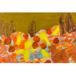 JAN ASTNER, Synesthetic Garden Brown, 2018, 75 x 50 cm