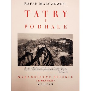 Malczewski Rafał - Tatry i Podhale - Cuda Polski - Poznań 1935