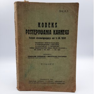 Czerwiński S., Przyjemski M. - Kodeks Postępowania Karnego - Warszawa 1932