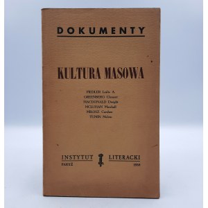 Dokumenty - Kultura Masowa - Instytut Literacki Paryż 1959