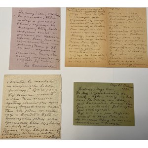 Drei Briefe und eine Postkarte von Izabela Boznańska(1868-1934)