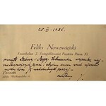 Feliks Nowowiejski(1877-1946)- Satz von 3 Visitenkarten