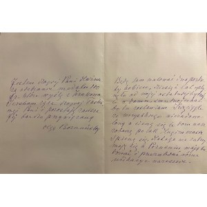 Olga Boznańska(1865-1940)-letter