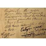Zestaw 2 listów i 2 kart pocztowych Feliksa Nowowiejskiego