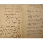Set -program of Wieslawa Cichowicz's concert and Felix Nowowiejski's letter