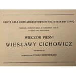 Set -program of Wieslawa Cichowicz's concert and Felix Nowowiejski's letter