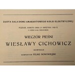 Set - Programm eines Konzerts von Wieslawa Cichowicz und ein Brief von Feliks Nowowiejski