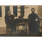 Zestaw list i karta pocztowa Feliksa Nowowiejskiego oraz zdjęcie Ludomira Różyckiego