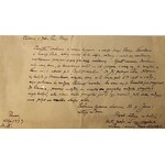 Feliks Nowowiejski(1877-1946)- 2 listy i 1 karta pocztowa