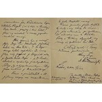 Rudolf Nowowiejski(1879-1963) - 2 letters