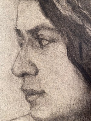 Hieronim Malina(1891-1948), ''Portret kobiety z opaską''