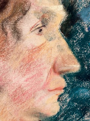 Hieronim Malina(1891-1948),''Portret kobiety z kokardą''