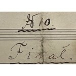 Score of the opera WERBUM NOBILE by St. Moniuszko