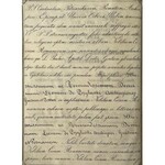Historisches Dokument des Primas von Polen Leon Przyłuski von 1862.
