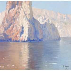 Soter August JAXA-MAŁACHOWSKI (1867-1952), Skaliste wybrzeże Capri (1921)