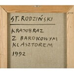 Stanisław RODZIŃSKI (ur. 1940), Krajobraz z barokowym klasztorem (1992)