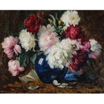 Stanisław ZAWADZKI, PIWONIE W NIEBIESKIM WAZONIE, 1938
