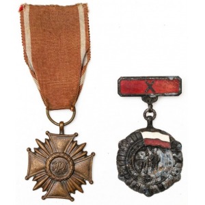 BRĄZOWY KRZYŻ ZASŁUGI wz. 1952, MEDAL 10-LECIA POLSKI LUDOWEJ, 1954