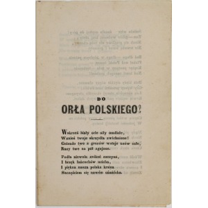 Feliks ZDULSKI, DO ORŁA POLSKIEGO, Lwów, 31.03.1848, Wiosna ludów