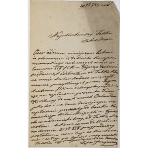 LIST OD ZOFII JURJEWICZ DO OJCA, 20.09.1859