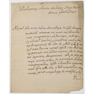 LIST K. KONOPACKIEGO DO BRATA, 26.11.1768