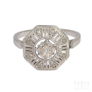 A diamond ring, France, 1920s-30s